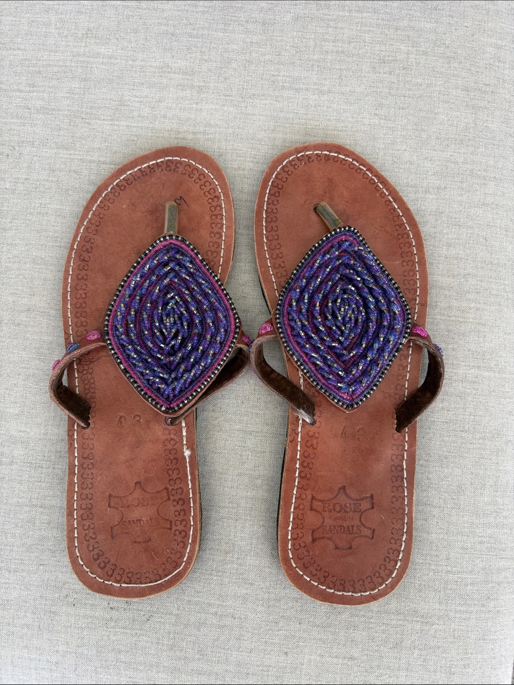 African Beaded Sandals